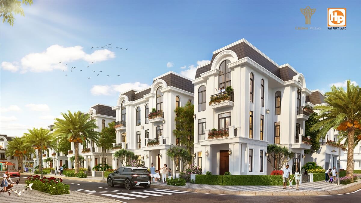 Biet thu song lap Crown Villas